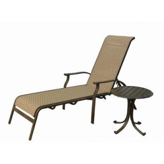 Panama Jack Outdoor Island Breeze Sling Chaise Lounge and End Table (2