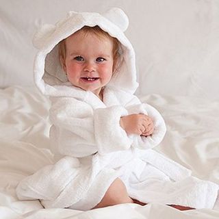 child's organic bath robe by the fine cotton company