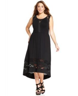 NY Collection Plus Size Sleeveless Beaded Maxi Dress   Dresses   Plus Sizes