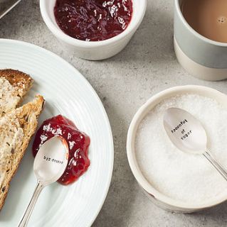silver plated breakfast spoon set by the cutlery commission