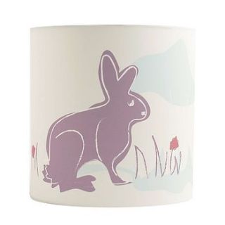 march hare bedside lampshade by quick brown fox of dulwich