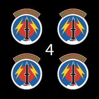 US Army 56th Field Artillery Brigade PERSHING With Tab SSI 3" (4)Four Decal Sticker Lot Automotive