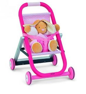 wooden stroller for dolls by harmony at home children's eco boutique