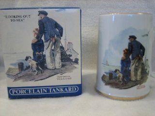 Norman Rockwell's Seafarers Collection "Looking Out to Sea" Porcelain Tankard   created exclusively for Long John Silver's Seafood Shoppes  Other Products  