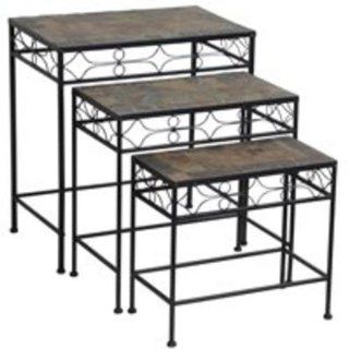 WORLDWIDE SOURCING MOSAIC SLATE PLANT STANDS 60931