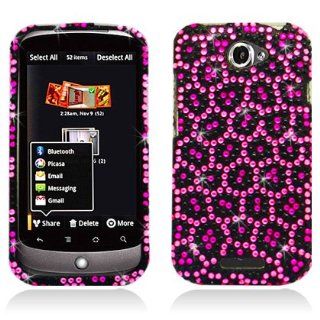 Aimo Wireless HTCONESPCDI163 Bling Brilliance Premium Grade Diamond Case for HTC One S   Retail Packaging   Pink Leopard Cell Phones & Accessories
