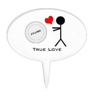 Ultimate Frisbee True Love Cake Topper