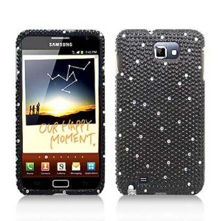 Aimo Wireless SAMI9220PCDI161 Bling Brilliance Premium Grade Diamond Case for Samsung Galaxy Note i717   Retail Packaging   Black Cell Phones & Accessories