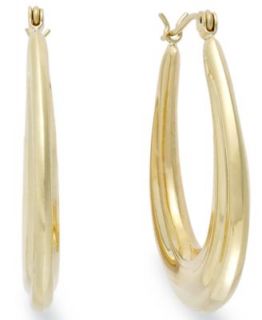 10k Gold Earrings, Polished Engraved Hoop   Earrings   Jewelry & Watches