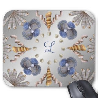 Sailor's Gift Seashell Art Pattern Mousepad