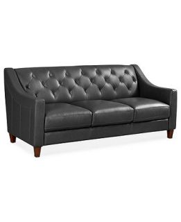 Claudia II Leather Sofa, 76W x 35D x 33H   Furniture
