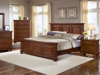 Reflections Mansion Panel Bed (Medium Cherry Finish) Home & Kitchen
