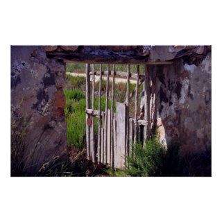 Roman fence, Ibiza, Spain Poster