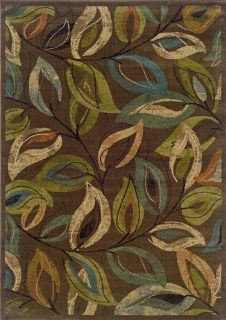 Emerson Brown/Green Rug Rug Size 3'10" x 5'5"   Area Rugs