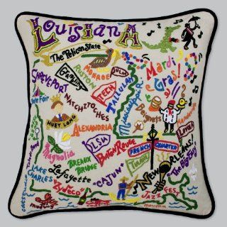 Louisiana State Pillow by Catstudio   Throw Pillows