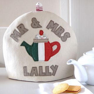 personalised irish flag tea cosy by milly and pip