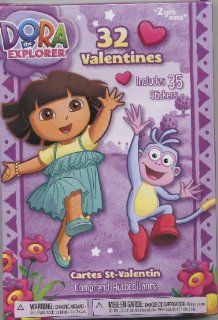 Dora the Explorer & Boots 32 Valentines Valentine Cards & Sticker Toys & Games