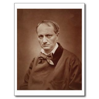Charles Baudelaire (1821 67), French poet, portrai Postcard