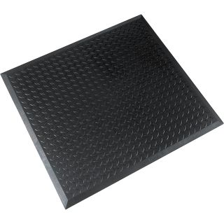 NoTrax Diamond Top Interlock Floor Mat — 28in. x 31in. Single, Black, Model# 545S2831BL  Floor Coverings