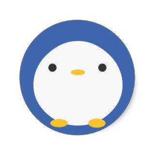 Roly Poly Penguin Sticker