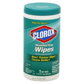 Clorox Fresh Scent Disinfecting Wipes 75 ct