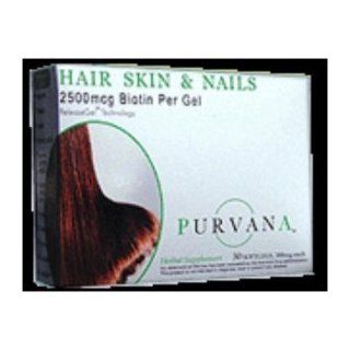 Purvana Hair, Skin and Nails softgels   30 Ea, 4 Pack Health & Personal Care