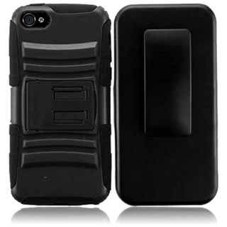 BasAcc Stand Holster Rugged Dual Hybrid Case for Apple iPhone 4GS 4G CDMA GSM BasAcc Cases & Holders