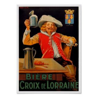 Vintage French Poster, Beer Advertising
