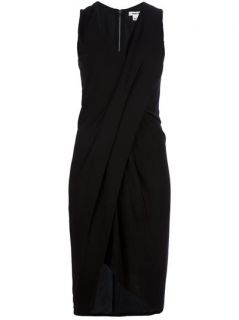 Helmut Lang Asymmetric Drape Front Dress