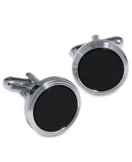 Mens Sterling Silver & Onyx Cufflink   Jewelry & Watches