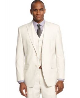 Sean John Dress Pant Cream Stripe   Suits & Suit Separates   Men