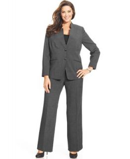 Tahari by ASL Plus Size Suit, Glen Plaid Jacket & Pants   Suits & Separates   Plus Sizes