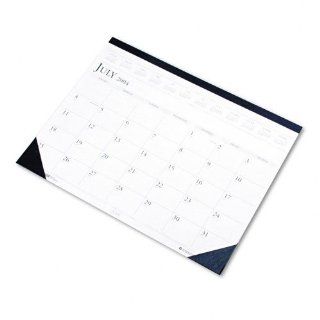 Recycled 14 Month Calendar Desk Pad, Jul Aug, 22"x17", Dark Blue HOD155HD  Office Desk Pad Calendars 