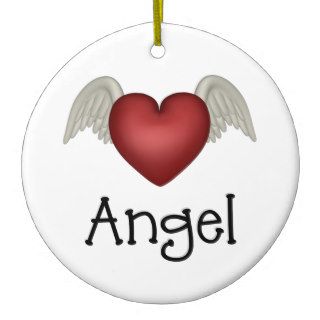 Heart Angel Wings Ornament