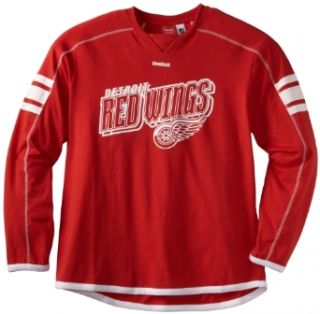 NHL Detroit Red Wings Long Sleeve Jersey T Shirt, Medium  Sports Fan T Shirts  Clothing