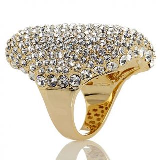 AKKAD "Chic Is Forever" Pavé Crystal Rectangular Ring