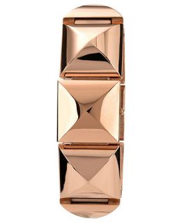Vince Camuto Watch, Womens Rose Gold Tone Pyramid Covered Link Bracelet 25x22mm VC 5026RGRG   Watches   Jewelry & Watches