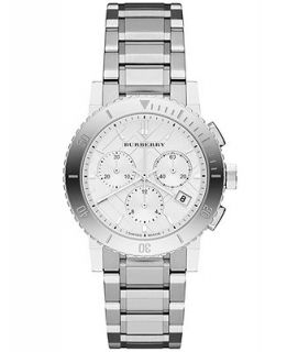 Burberry Watch, Womens Swiss Chronograph Stainless Steel Bracelet 38mm BU9700   Watches   Jewelry & Watches