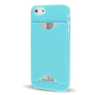 Engiveaway Blue Apple iphone 5 5G ID/Credit Card Hard Case Skin Case Back Cover +iphone 5 Screen Protector+Stylus Cell Phones & Accessories
