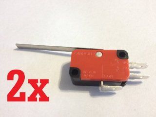 2x Omron Micro Limit Switch with 2" 50.8mm Lever V 153 1c25 15a 125/250vac 