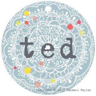 't' name tag by rachael taylor