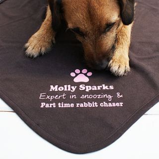 personalised pet snuggle blanket by sparks clothing