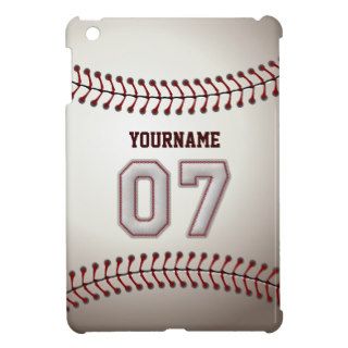 Cool Baseball Stitches   Custom Number 07 and Name iPad Mini Covers