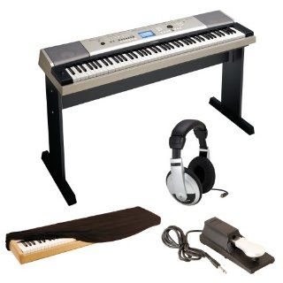 Yamaha YPG 535 88 key Portable USB Keyboard With Stereo Headphones, Keyboard Dust Cover, Sustain Pedal and Frozen Music Book from the Motion Picture Soundtrack Paperback Musical Instruments