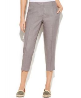 Eileen Fisher Long Sleeve Button Down Shirt & Cropped Linen Pants   Women