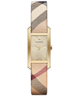 Burberry Watch, Womens Swiss Haymarket Strap 20mm BU9509   Watches   Jewelry & Watches
