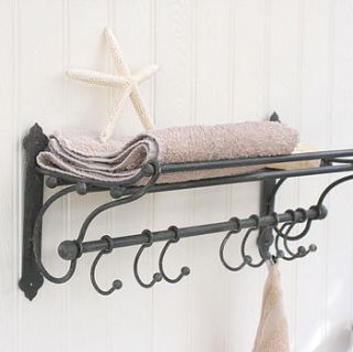 vintage style luggage rack hook shelf by magpie living