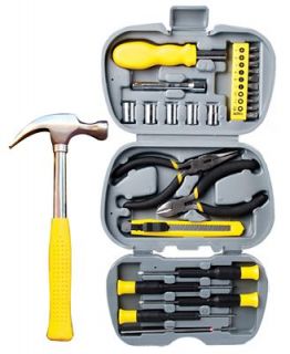 Protocol Tool Set, Homesolutions 26 Piece Tool Kit with Hammer   Gadgets, Audio & Cases   Men