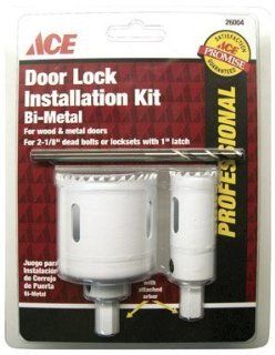 Ace Door Lock Installation Kit   Hole Saws  