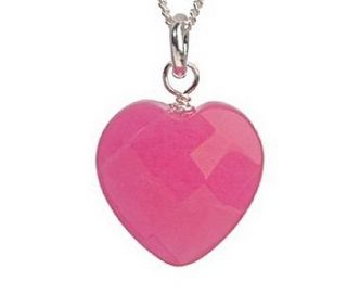 perfectly pink heart necklace by lily belle girl